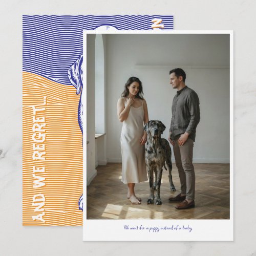 Custom Photography Greeting Card No Baby Maritim