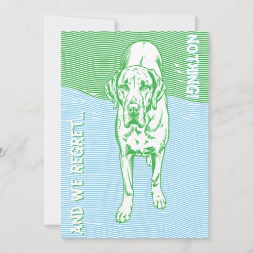 Custom Photography Greeting Card No Baby Maritim