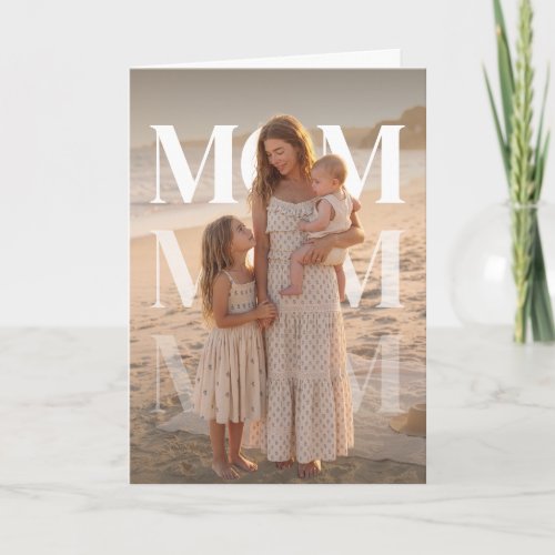 Custom PhotoPop Mom Card