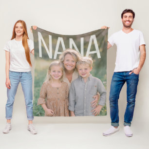Custom PhotoPop Nana Fleece Blanket