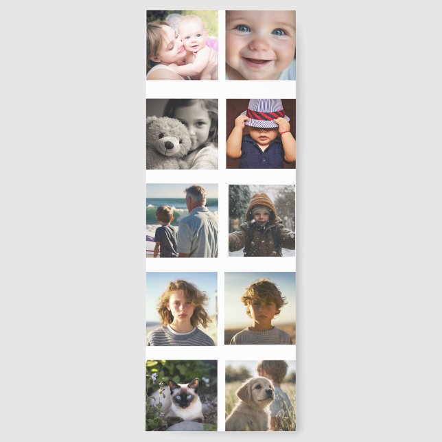 Custom photos and names personalized bookmarks (Front)