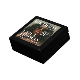 Custom Photos Birthday Party Magazine Cover Gift Box