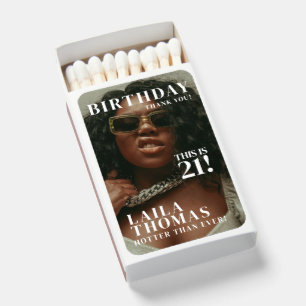 Custom Photos Birthday Party Magazine Cover Matchboxes