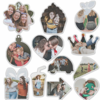 Custom Photos Cute Fun Shapes Sticker