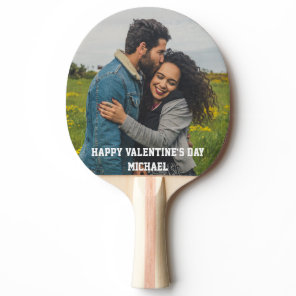 Custom Photos Happy Valentine's Day I love you  Ping Pong Paddle