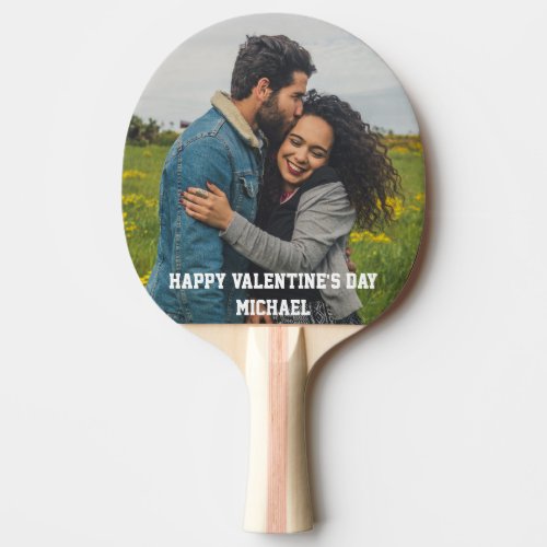 Custom Photos Happy Valentines Day I love you  Ping Pong Paddle