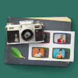 Custom Photos in Vintage TVs Pop Art Style Postcard<br><div class="desc">Photo graphics of vintage televisions in red,  blue,  yellow and green are ready to be customized with up to four of your photos. Create your own custom postcard with a fun pop art style.</div>