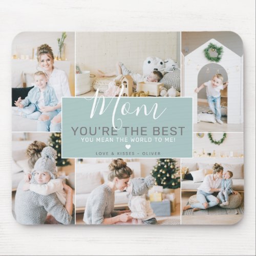 Custom Photos Mom You Are the Best  Personalized Mouse Pad