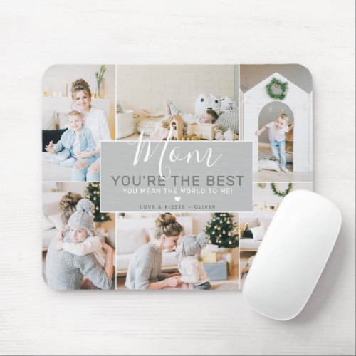 Custom Photos Mom You Are the Best  Personalized Mouse Pad