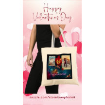 Custom Photos & Name Heart Be My Valentine Mosaic