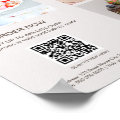 Custom Photos Scan QR Code Menu Cake Bakery Poster | Zazzle