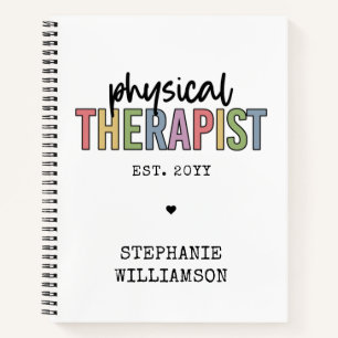 Custom Physical Therapist PT Graduation gifts Notebook