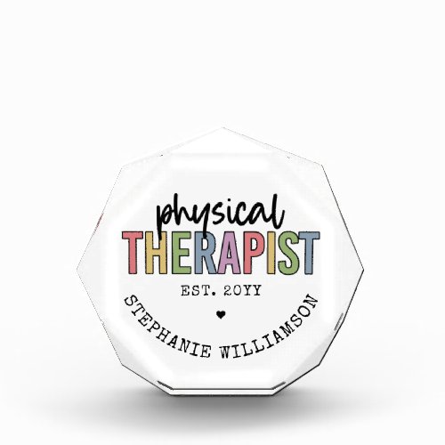Custom Physical Therapist PT Graduation gifts Photo Block