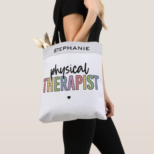 Custom Physical Therapist PT Graduation gifts Tote Bag