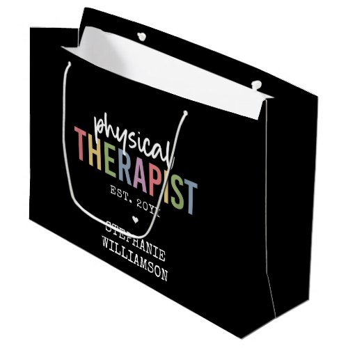 Custom Physical Therapist PT Graduation Large Gift Bag