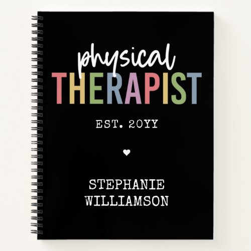Custom Physical Therapist PT Graduation Notebook