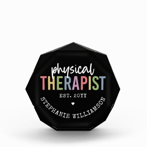 Custom Physical Therapist PT Graduation Photo Block
