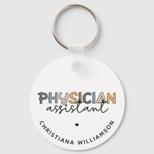 Custom Physician Assistant PA Appreciation Gifts Keychain