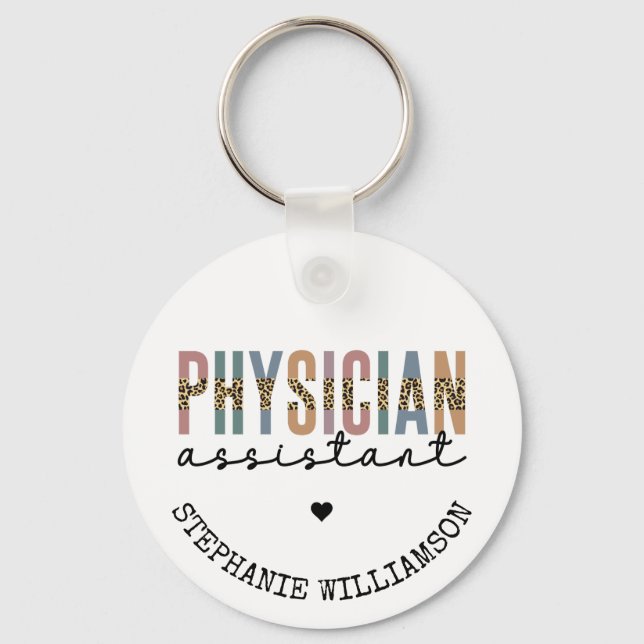 Custom Physician Assistant Physician Associate Keychain (Front)