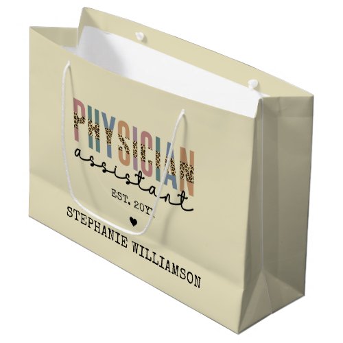 Custom Physician Assistant Physician Associate Large Gift Bag
