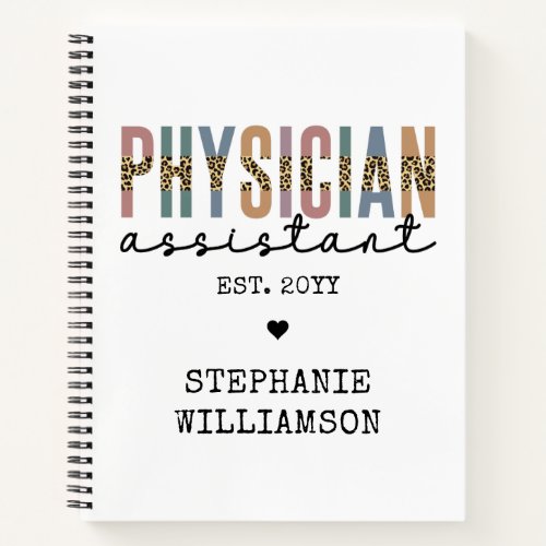 Custom Physician Assistant Physician Associate Notebook