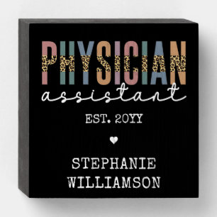 Custom Physician Assistant Physician Associate PA Wooden Box Sign