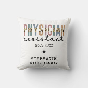 Custom Physician Assistant Physician Associate Throw Pillow