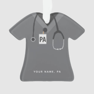 Custom Physician Assistant ♥ Simple Scrubs Ornament