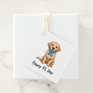 Custom Pi Day Dog With Pi Symbol   Happy Pi Day Favor Tags