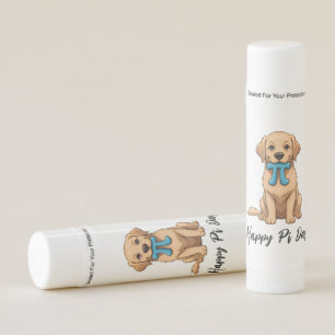 Custom Pi Day Dog With Pi Symbol Happy Pi Day Lip Balm