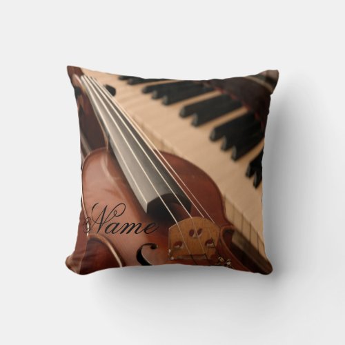 Custom Piano And Violin Cushion