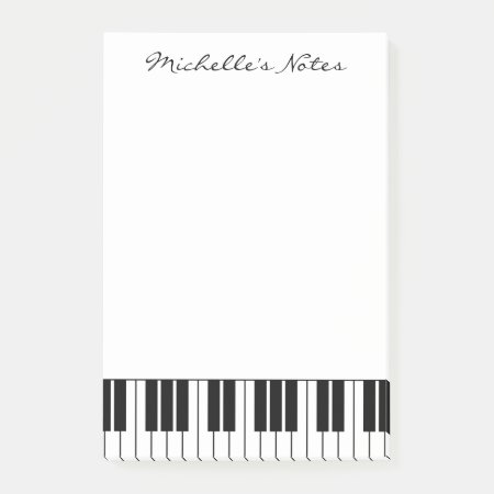 Custom Piano Keys Sticky Notes For Pianist