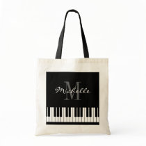Custom piano keys tote bag for teacher and student Custom piano keys tote bag for teacher and student