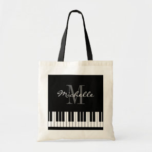 Custom piano keys tote bag for teacher and student