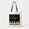 Custom piano keys tote bag for teacher and student