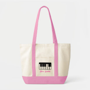 Custom Piano Music Tote Bag