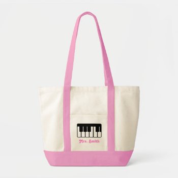 Custom Piano Music Tote Bag by madconductor at Zazzle