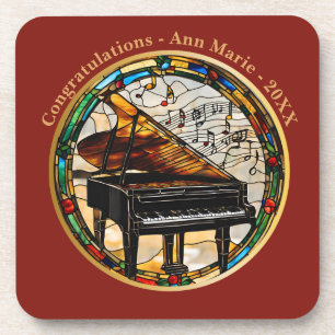 Custom Piano Musical Instrument Beverage Coaster
