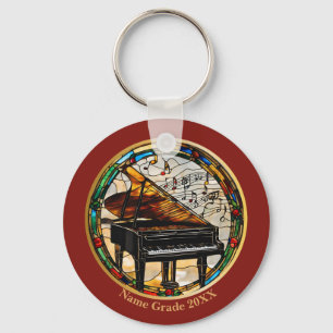 Custom Piano Musical Instrument  Keychain