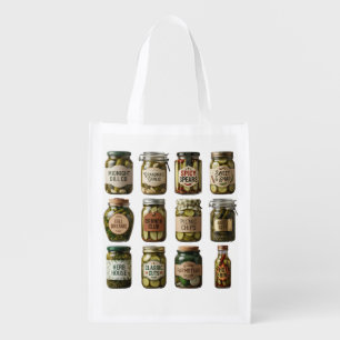 Custom Pickle Brand Logo Design - Grocery Bag