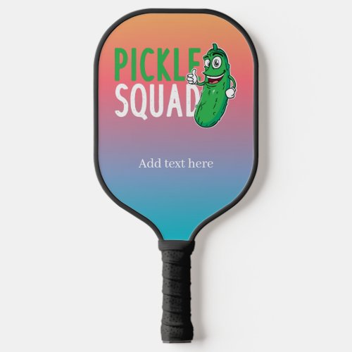 Custom Pickle Squad Family Keepsake Ombre Pickleball Paddle