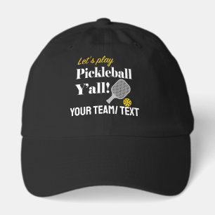 Custom Pickleball Hat Add Your Text Club Team