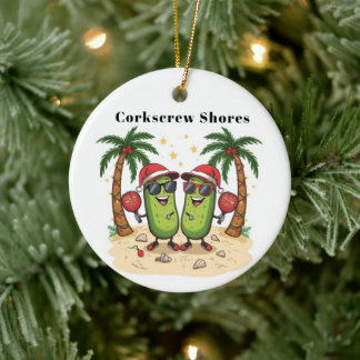 Custom Pickleball Holiday Ornament to Personalize
