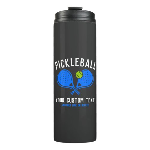 Custom Pickleball Lovers Team Club Paddle  Ball Thermal Tumbler