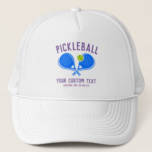 Custom Pickleball Lovers Team Club Paddle  Ball Trucker Hat