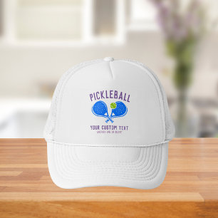 Custom Pickleball Lover's Team Club Paddle & Ball Trucker Hat