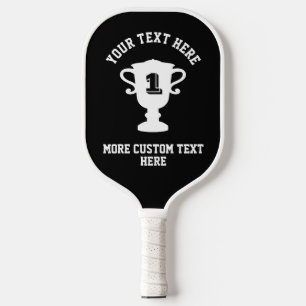Custom pickleball paddle trophy cup for champion