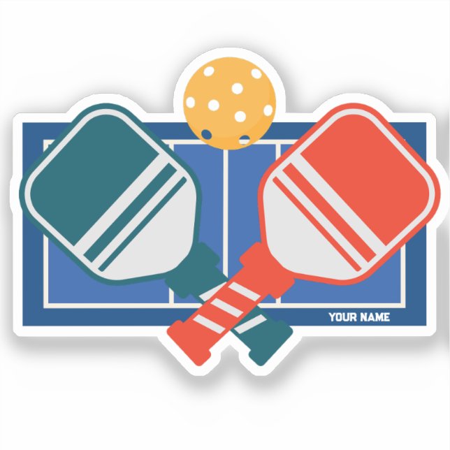 Custom Pickleball Paddles Court Sticker (Front)