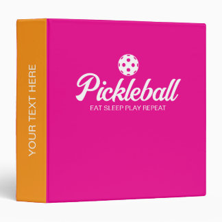 Custom pickleball ring binder for coach and player