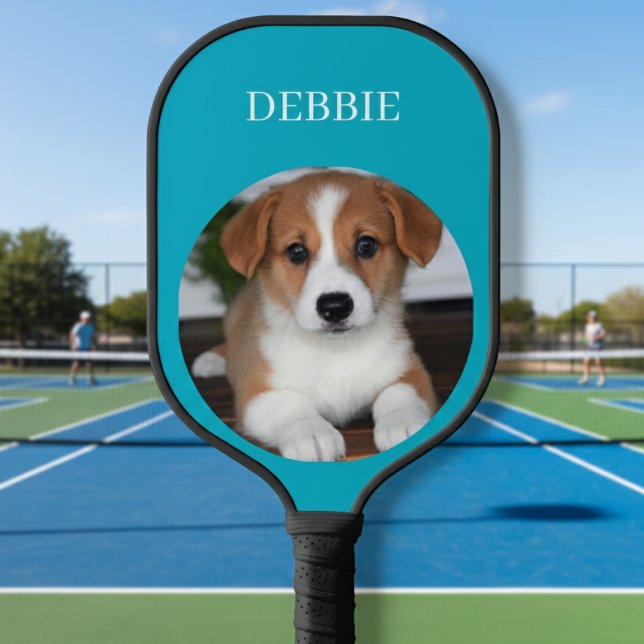 Custom Pickleball Set with Pet Photo & Name Pickleball Paddle (Creator Uploaded)